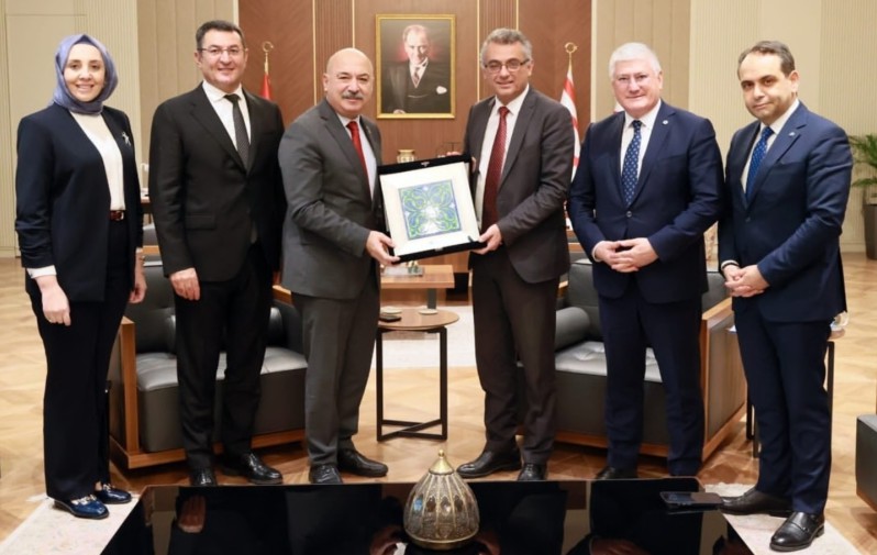 Cumhurbaşkanı Erh&uuml;rman, T&uuml;rkiye ve KKTC Sigorta Birliklerini Kabul Etti