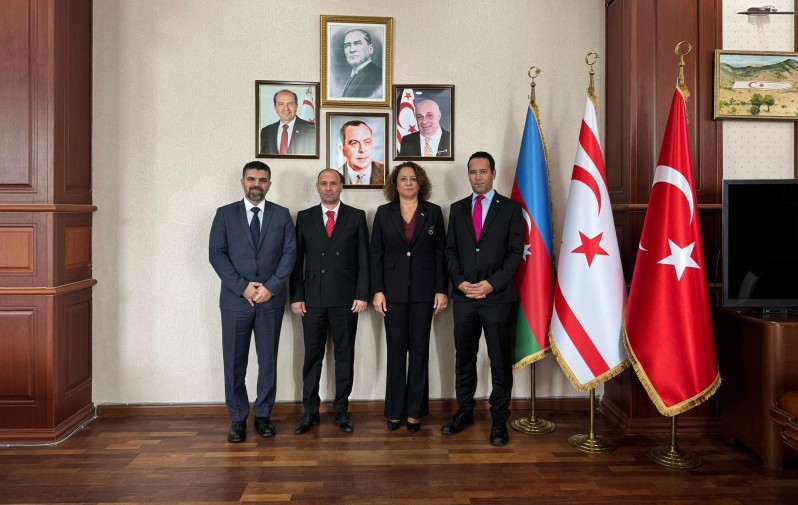 KKTC Sigorta ve Reas&uuml;rans Şirketleri Birliği heyeti T&uuml;rk D&uuml;nyası Sigorta Birliği 1. Kuruluna Azerbeycan Şuşa 'da katıldı.